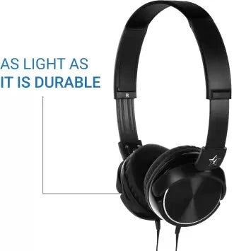 Flipkart SmartBuy Foldable Wired Headphone EA1BP Black On the Ear