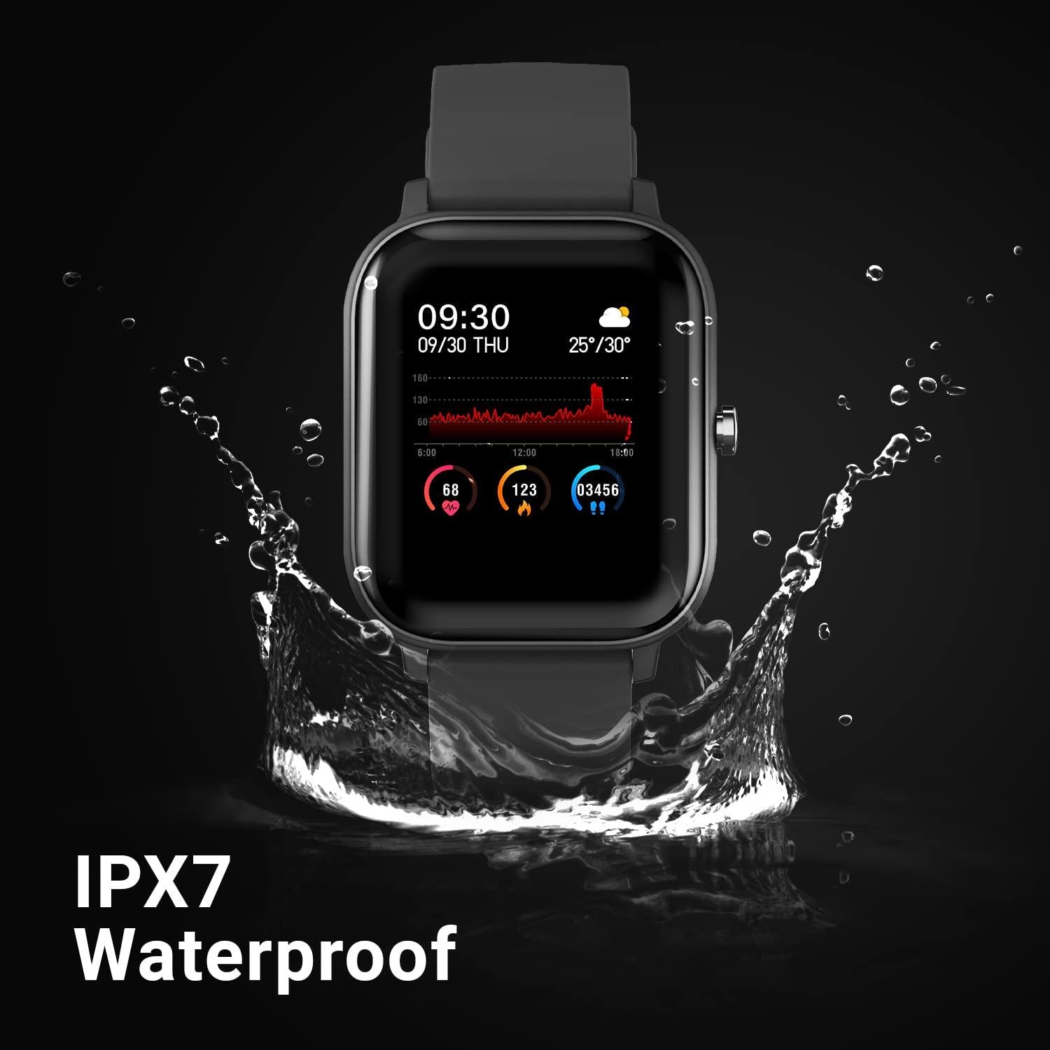 MorePro GT5 Health and Fitness Smartwatch with Heart Rate, Blood pressure,  body temperature and SPO2 monitoring for men and women