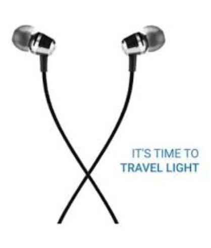 Flipkart SmartBuy Wired Metal Headset With Mic Silver In the Ear